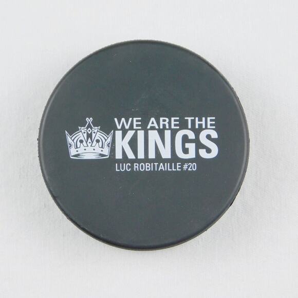NHL Los Angeles Kings Luc Robitaille 20 We Are The Kings Hockey Puck - Picture 2 of 6
